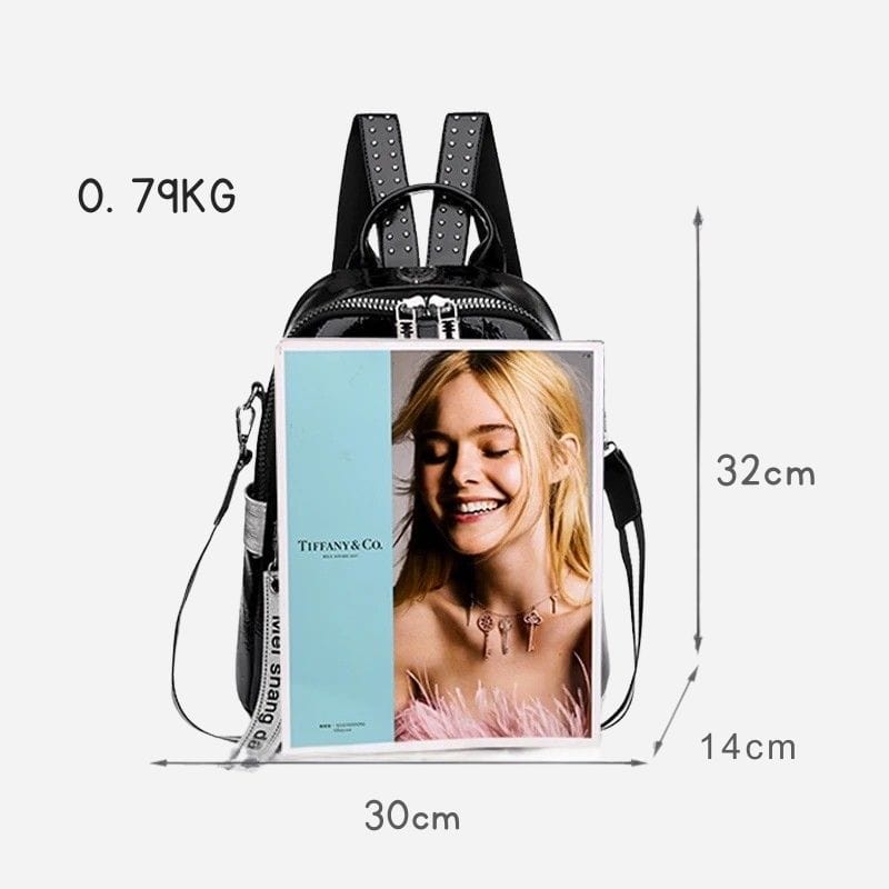 Petit sac à dos cuir femme noir Noir Dailysac
