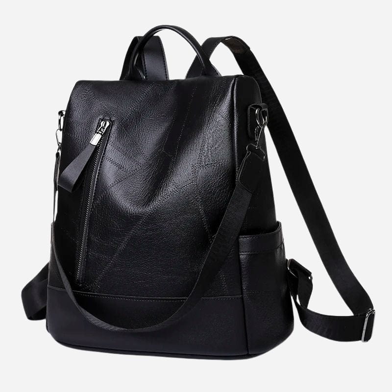Petit sac à dos en cuir pour femme Noir Dailysac