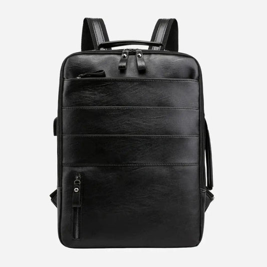 Sac à dos cabine avion cuir Noir Dailysac