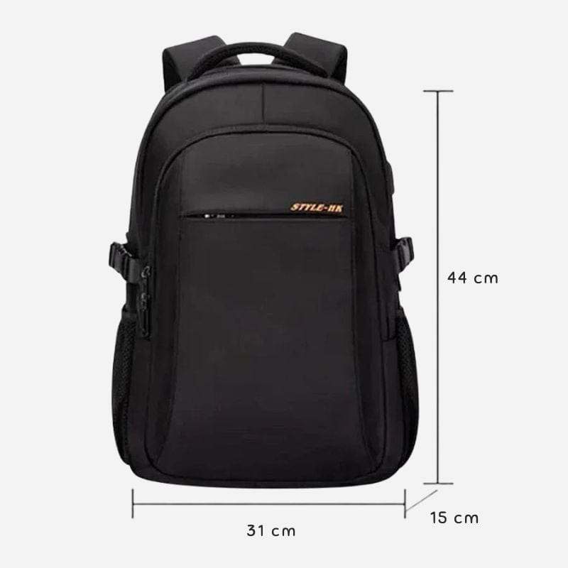 Sac à dos homme travail imperméable – Parfait pour les voyages professionnels Noir Dailysac