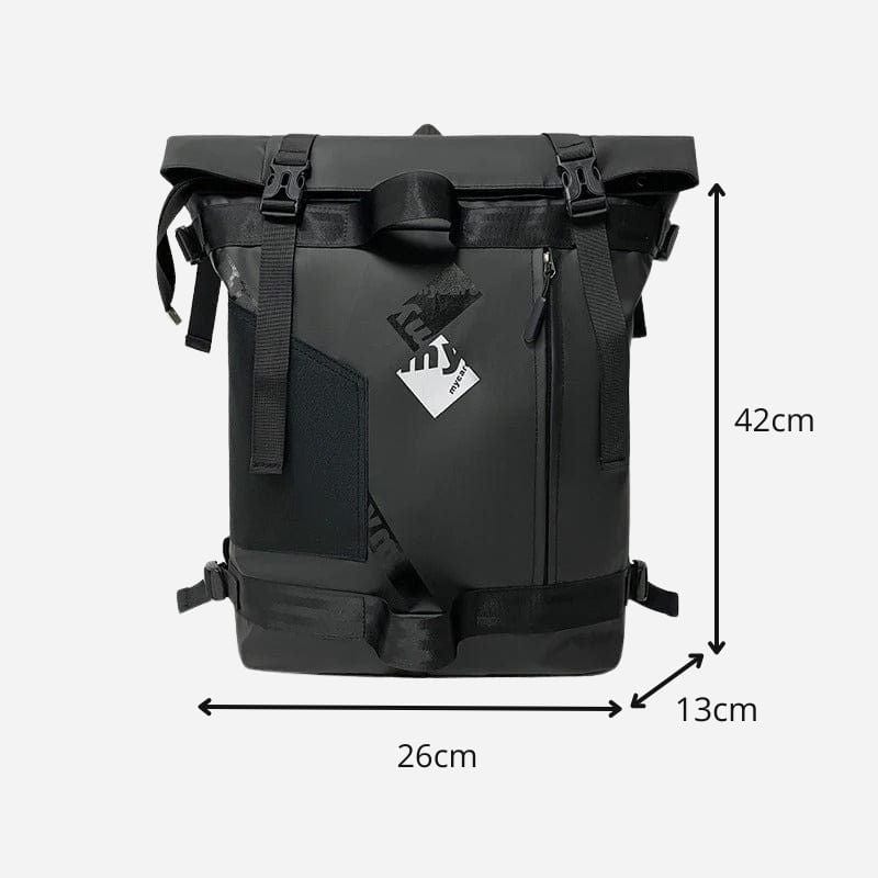 Sac à dos noir cabine - Rolltop Dailysac