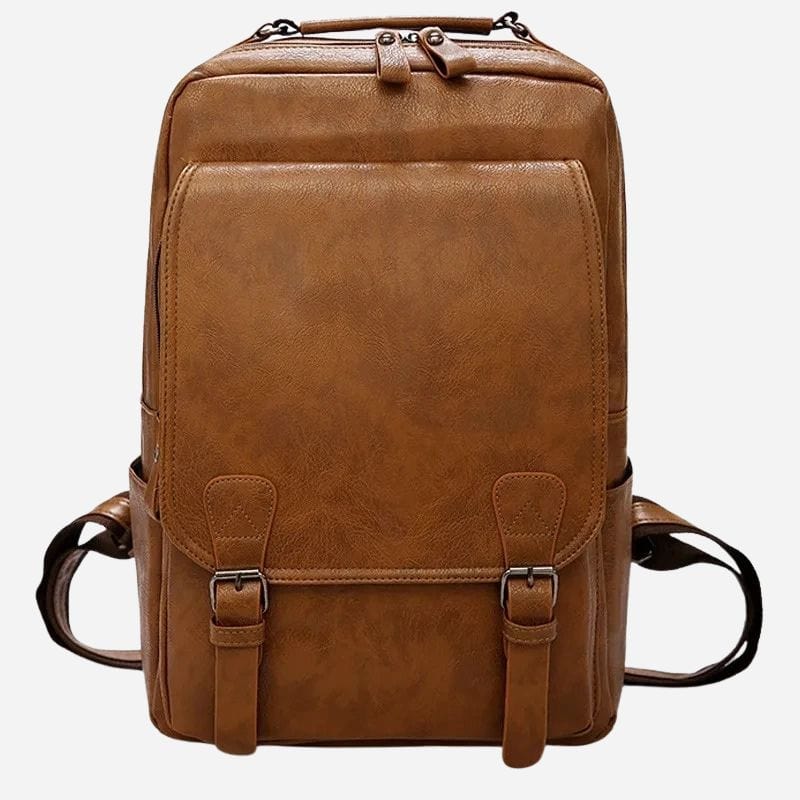 Sac à dos ordinateur cuir homme – Élégant et fonctionnel pour voyager Marron Dailysac