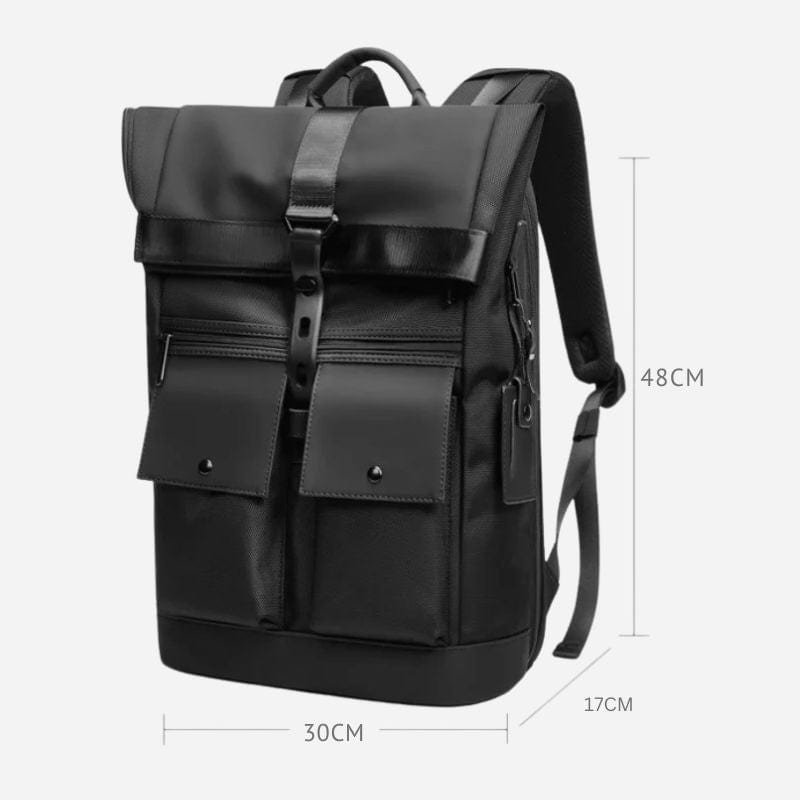 Sac à dos ordinateur homme chic – Élégance et praticité pour vos voyages professionnels Noir Dailysac