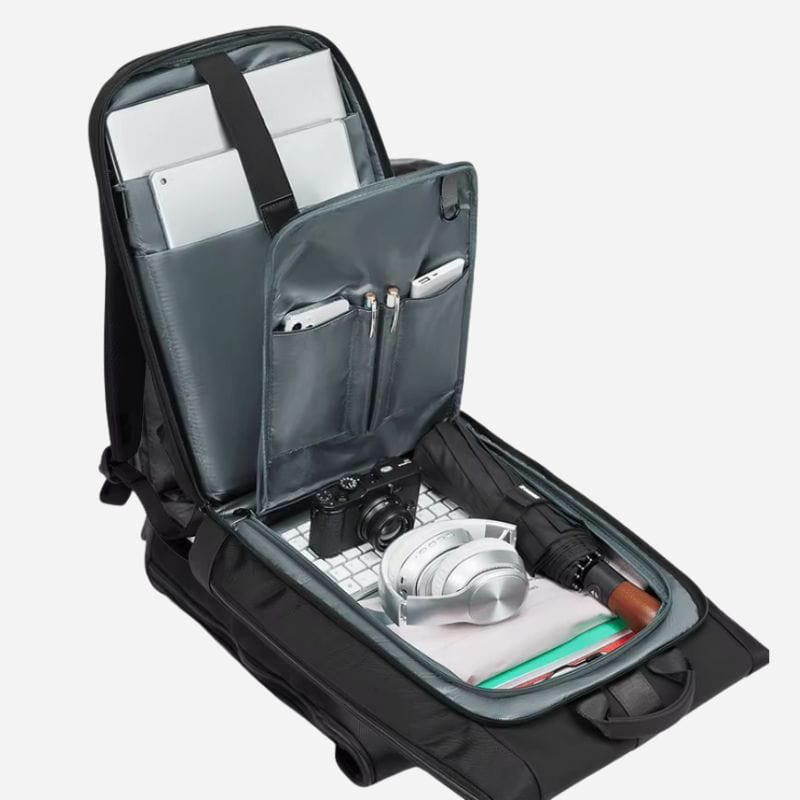 Sac à dos ordinateur homme chic – Élégance et praticité pour vos voyages professionnels Noir Dailysac