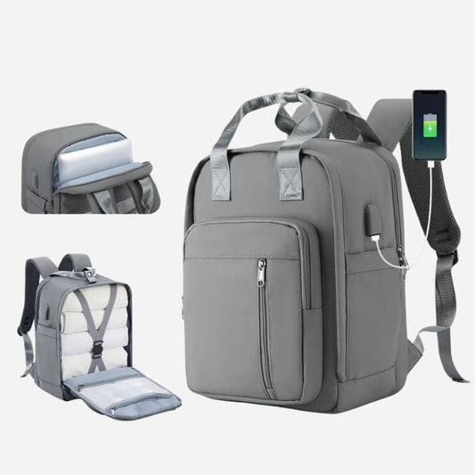 Sac à dos pour cabine avion Gris Dailysac