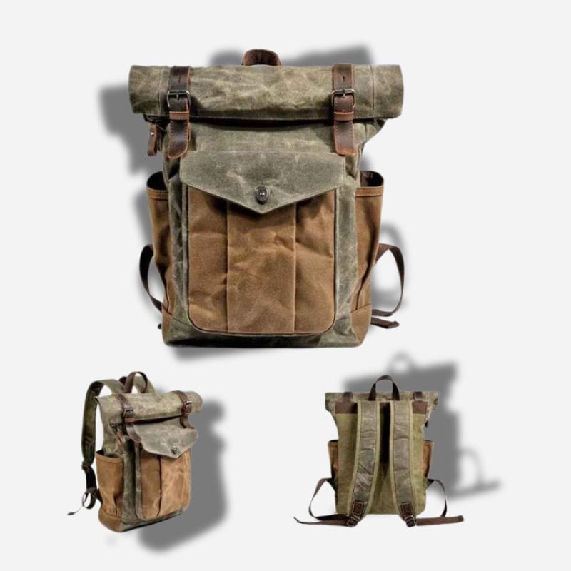 Sac à dos toile et cuir Dailysac