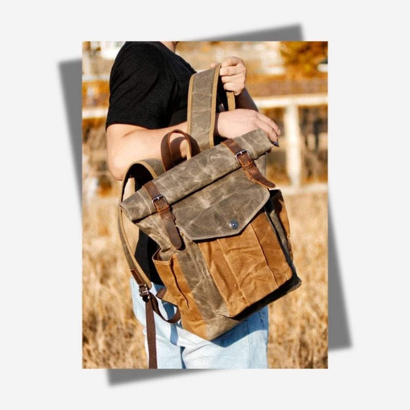 Sac à dos toile et cuir Dailysac