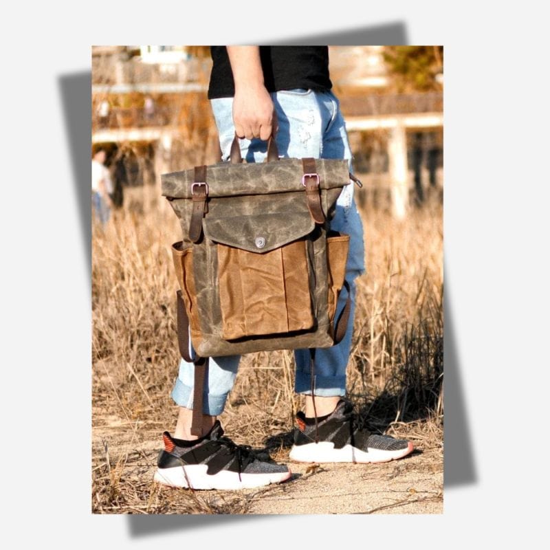 Sac à dos toile et cuir Dailysac
