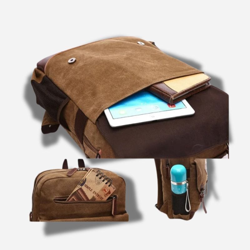 Sac à dos voyage femme vintage 20l Dailysac
