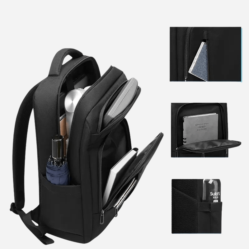 Sac à dos voyage minimaliste Noir Dailysac