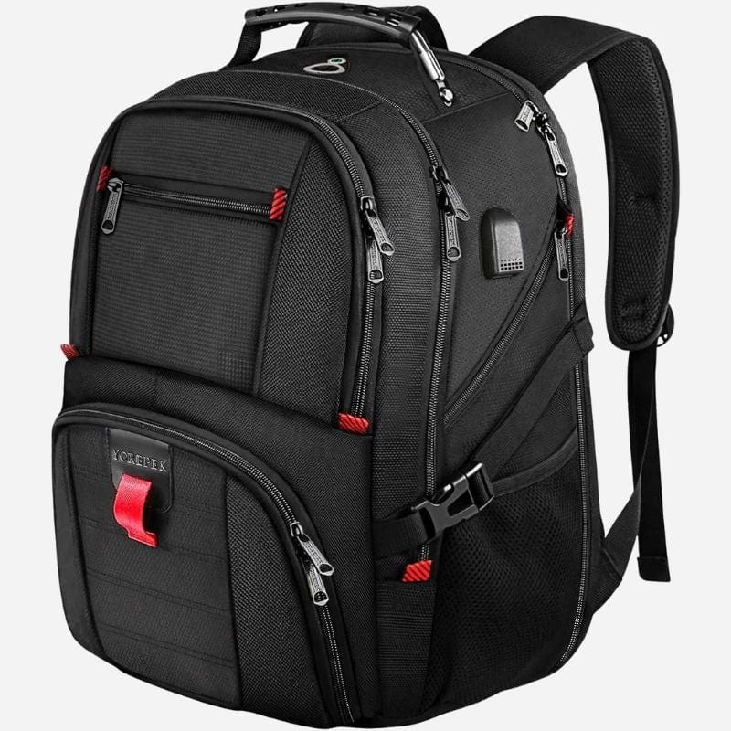 Sac à dos voyage pratique - 52x38x24cm Noir Dailysac