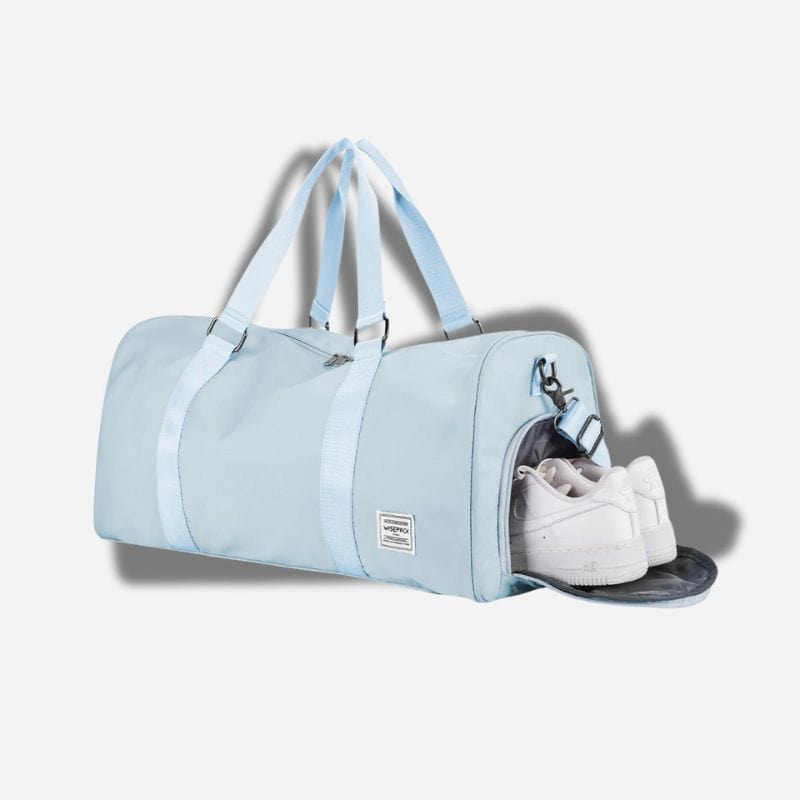 Sac de voyage avec compartiment chaussures Bleu ciel Dailysac