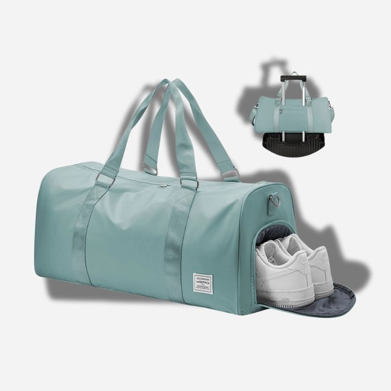 Sac de voyage avec compartiment chaussures Bleu clair Dailysac