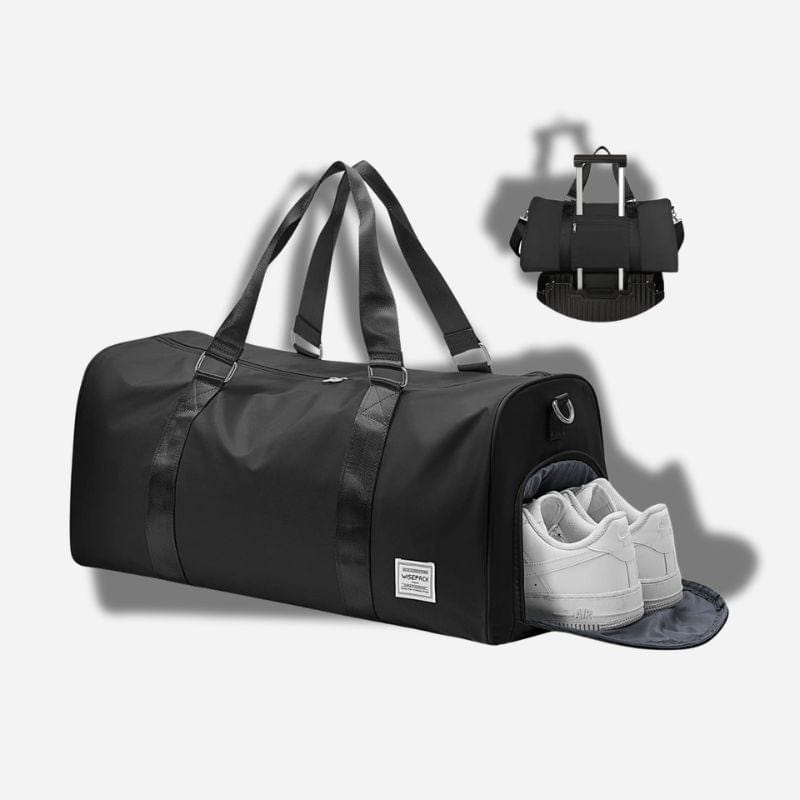 Sac de voyage avec compartiment chaussures Noir Dailysac
