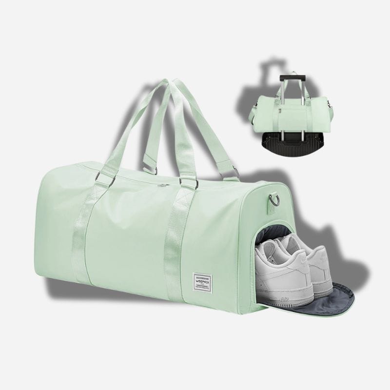 Sac de voyage avec compartiment chaussures Vert clair Dailysac