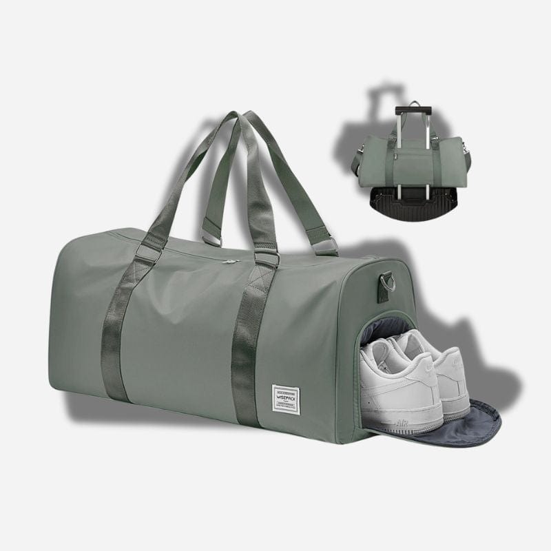 Sac de voyage avec compartiment chaussures Vert militaire Dailysac