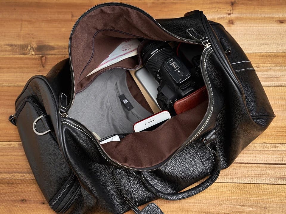 Sac de voyage cabine en cuir Dailysac