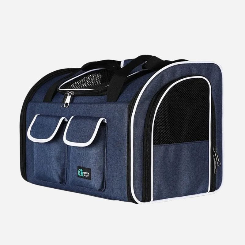 Sac de voyage chien avion Bleu Dailysac