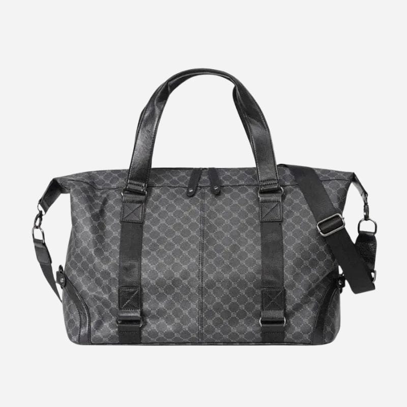 Sac de voyage en cuir femme Noir et Gris Dailysac