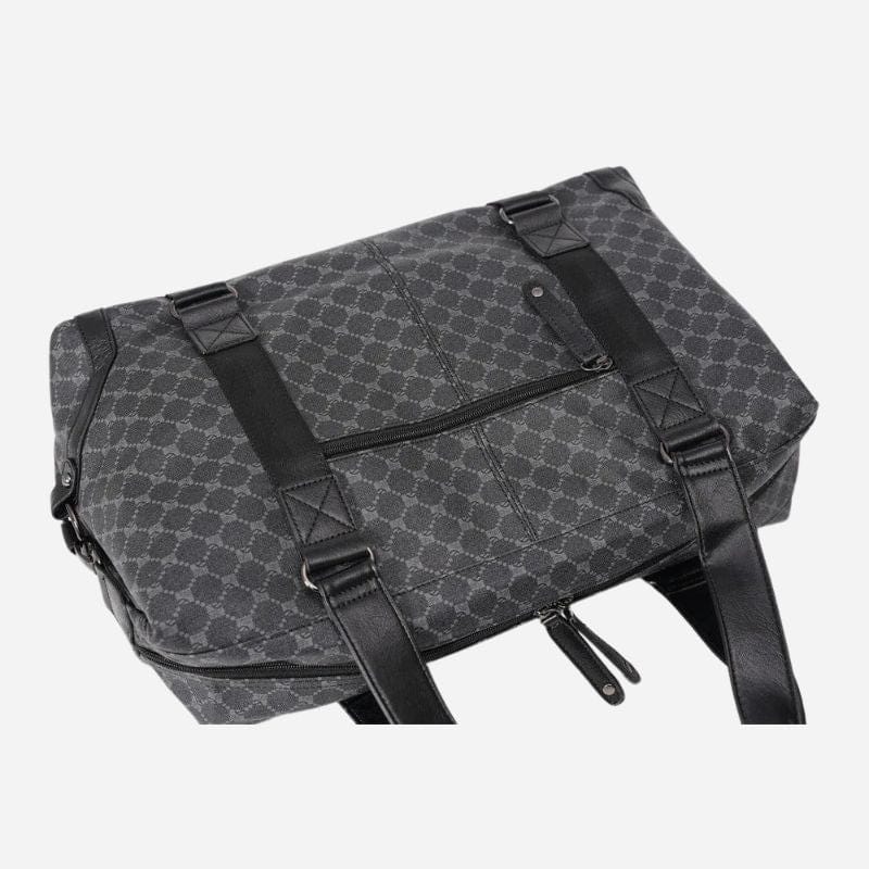 Sac de voyage en cuir femme Noir et Gris Dailysac