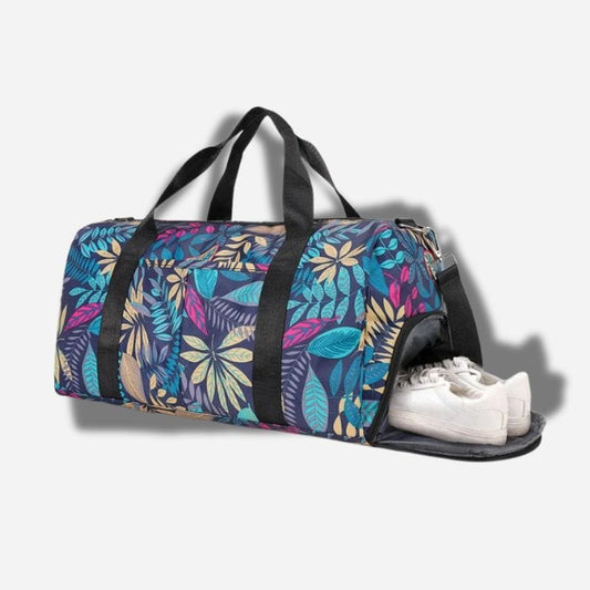 Sac de voyage femme fleuri Bleu fleuri / 47cm*22cm*26cm&nbsp; / 36-55L Dailysac
