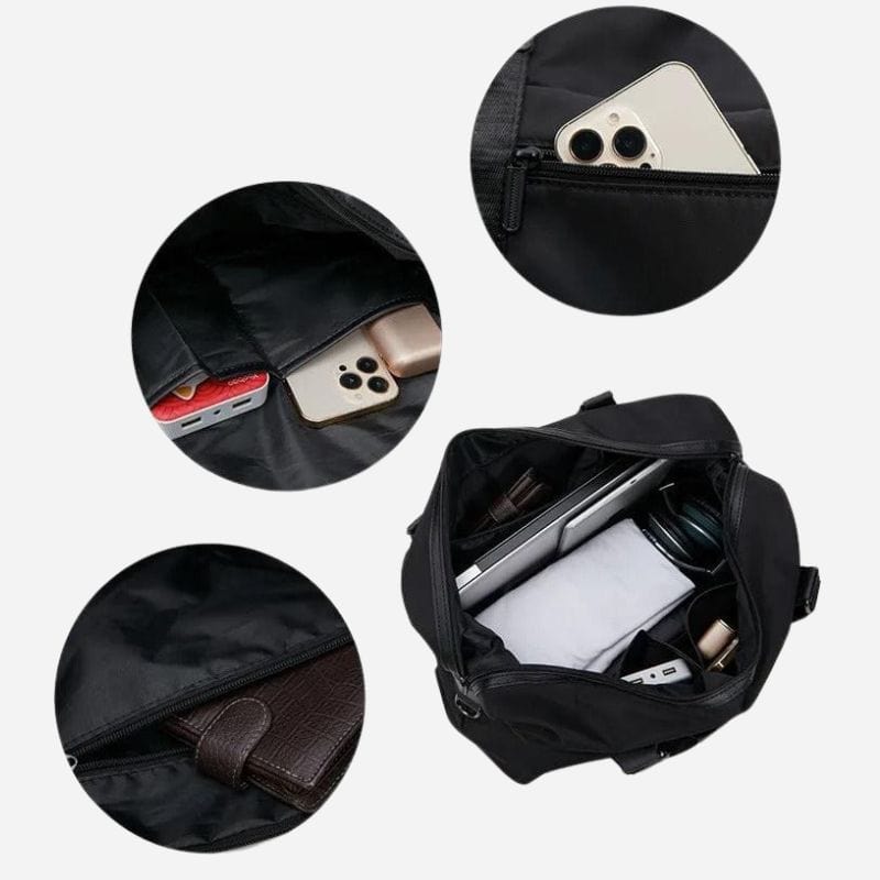 Sac de voyage femme noir Noir Dailysac