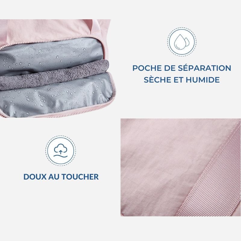 Sac de voyage femme rose Rose Dailysac