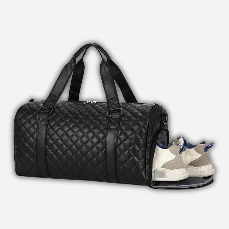 Sac de voyage femme simili cuir Noir Dailysac