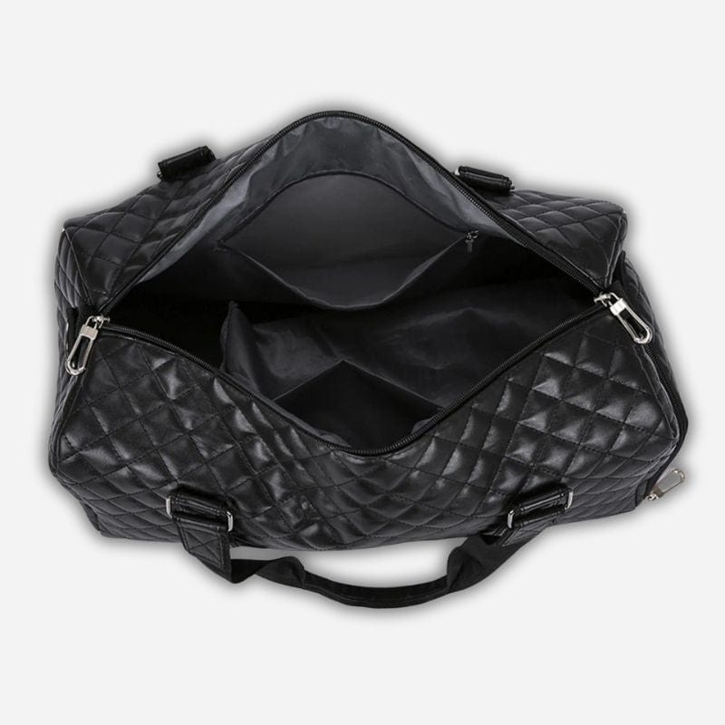 Sac de voyage femme simili cuir Noir Dailysac
