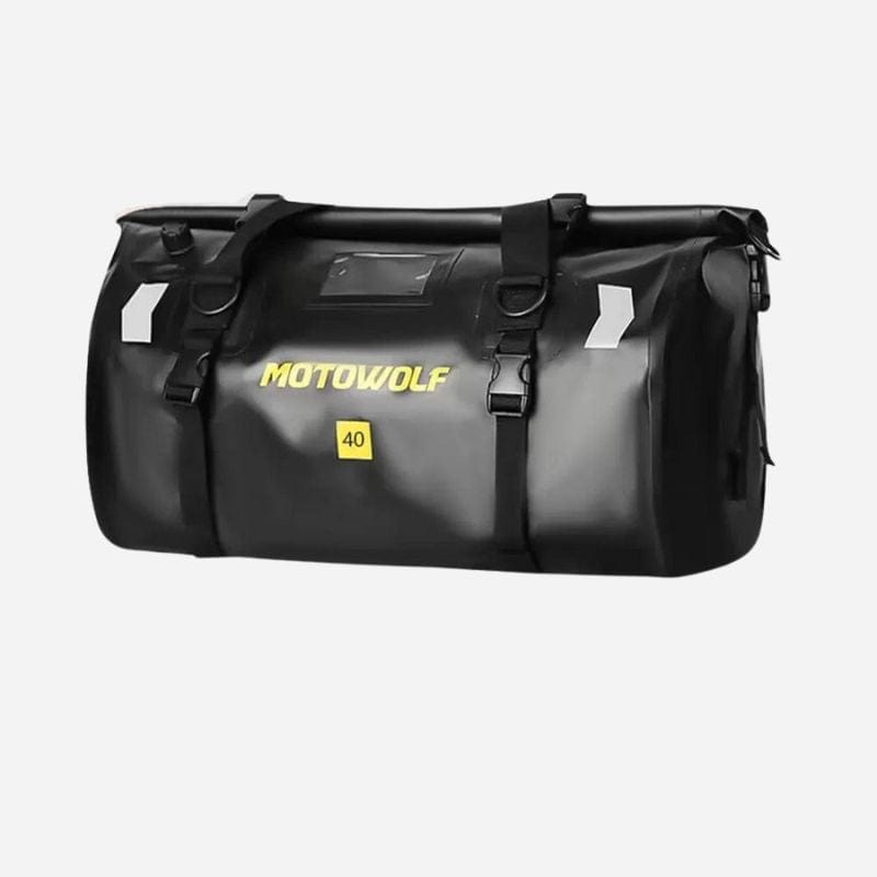 Sac de voyage pour moto 40L Noir avec logo Dailysac