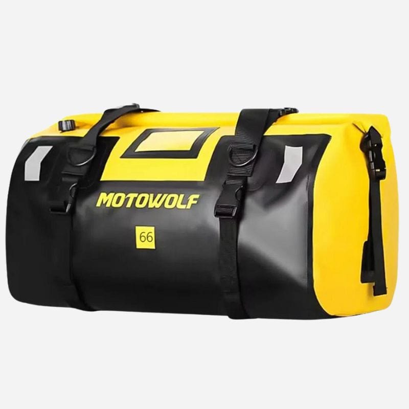 Sac de voyage pour moto 66L Jaune logo Dailysac