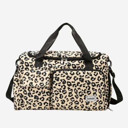 Sac de voyage souple femme - Léopard Blanc Dailysac