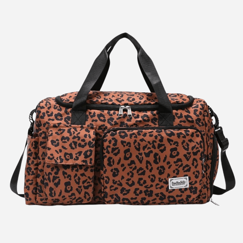 Sac de voyage souple femme - Léopard Marron Dailysac