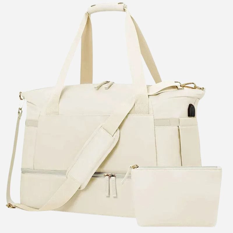 Sac de Voyage Sport Femme - Yoga Blanc Dailysac