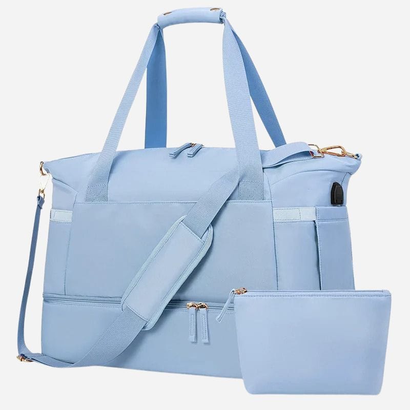 Sac de Voyage Sport Femme - Yoga Bleu Dailysac