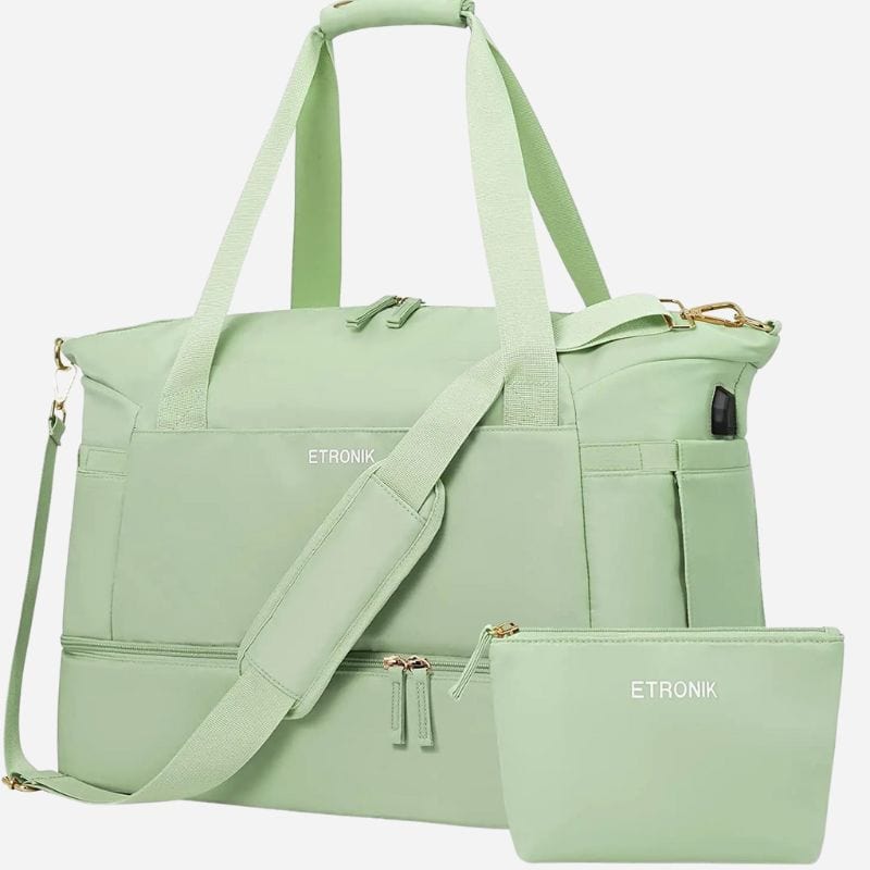 Sac de Voyage Sport Femme - Yoga Vert Dailysac
