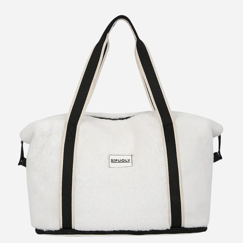 Sac de voyage velours Blanc Dailysac