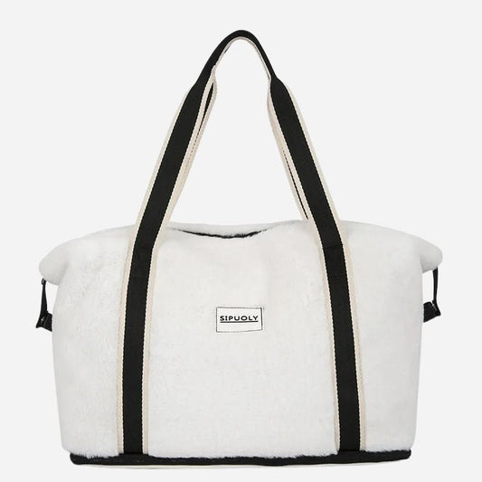 Sac de voyage velours Blanc Dailysac