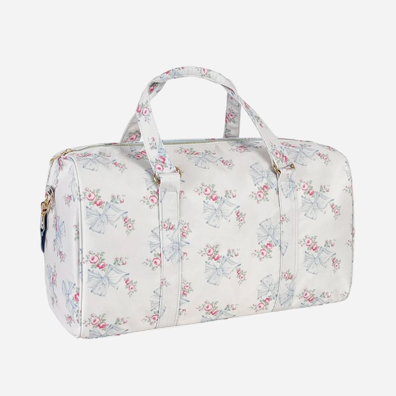 Sac fleuri bandoulière Blanc Dailysac